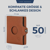 Airtag Slim Wallet mit RFID-Schutz und 6 Kartenfächer