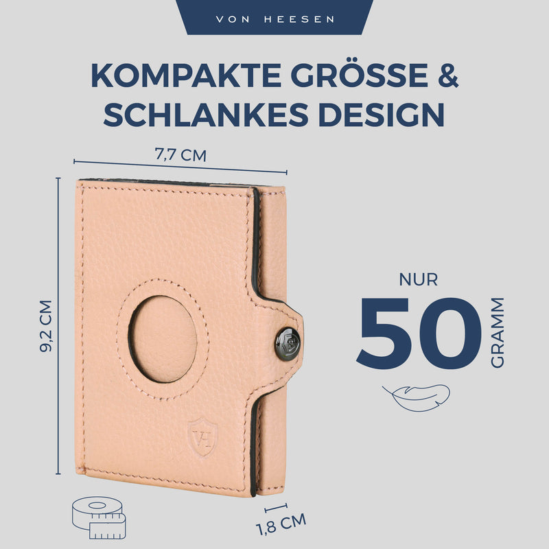 Airtag Slim Wallet mit RFID-Schutz und 6 Kartenfächer