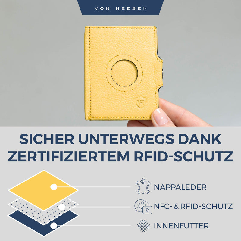 Airtag Slim Wallet mit RFID-Schutz und 6 Kartenfächer