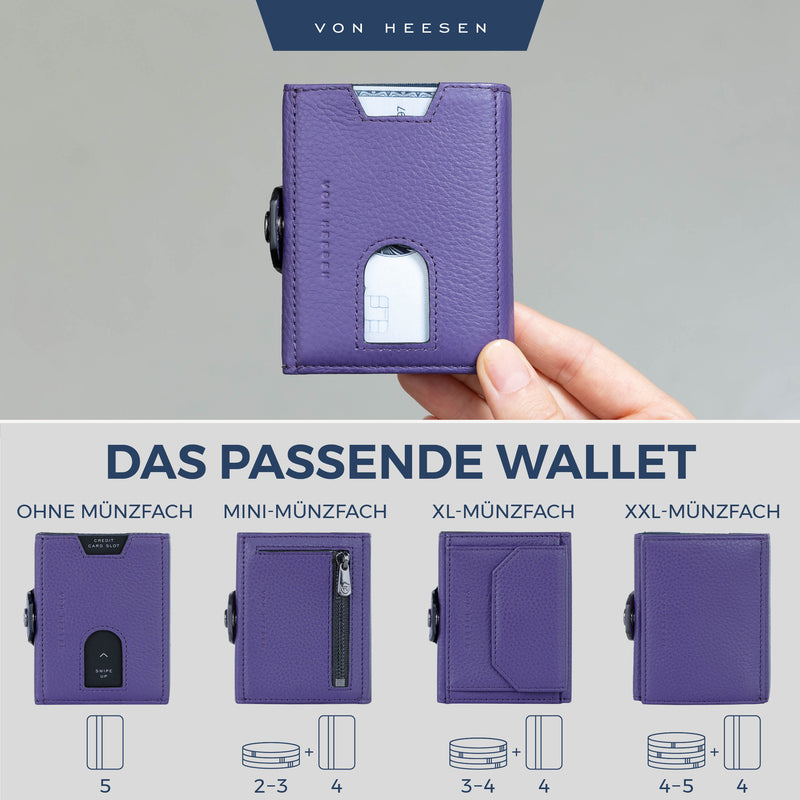 Airtag Slim Wallet mit RFID-Schutz und 6 Kartenfächer