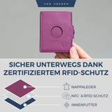 Airtag Slim Wallet mit RFID-Schutz, 5 Kartenfächer und XL-Münzfach