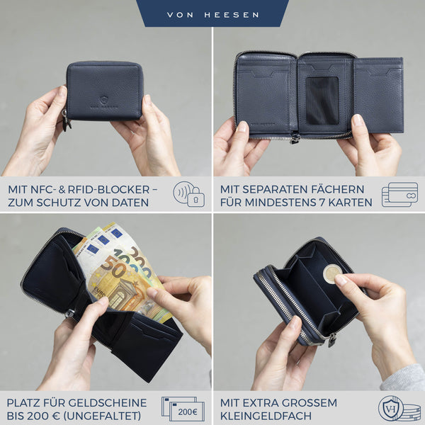 Mini-Geldbörse mit 2 Hauptfächer