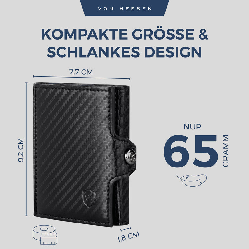 Slim Wallet mit RFID-Schutz und 6 Kartenfächer