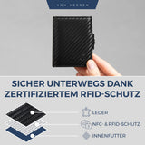 Slim Wallet mit RFID-Schutz, 5 Kartenfächer und Mini-Münzfach