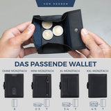 Slim Wallet mit RFID-Schutz, 5 Kartenfächer und XXL-Münzfach