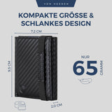 Slim Wallet mit RFID-Schutz und 6 Kartenfächer