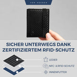 Slim Wallet mit RFID-Schutz und 6 Kartenfächer