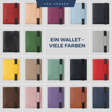 Slim Wallet mit RFID-Schutz, 5 Kartenfächer und Mini-Münzfach